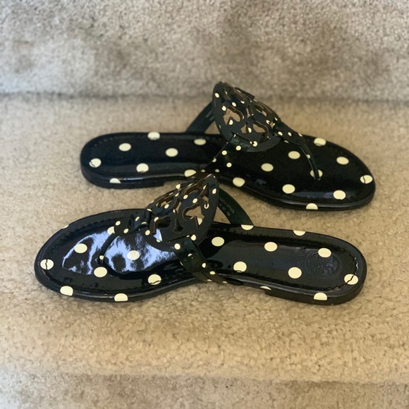 TORY BURCH Miller sandal printed patent leather - Picture 2 of 7